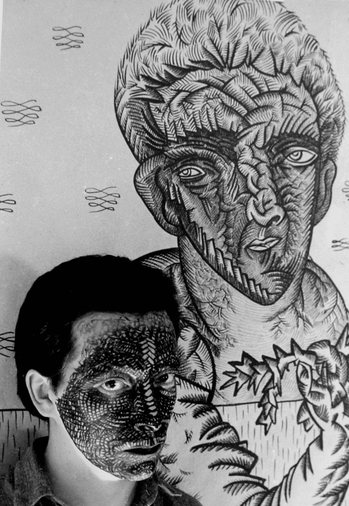 1985, Selfportrait as a drawing
